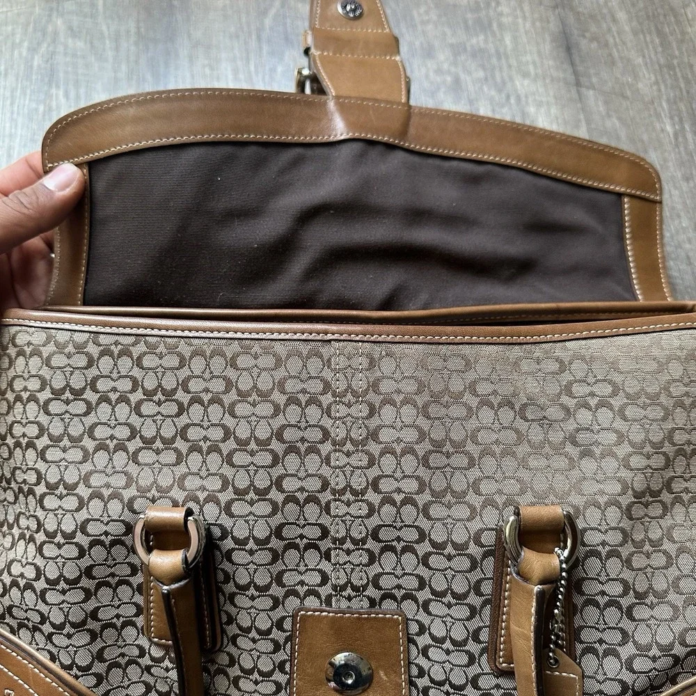 COACH Soho Signature‎ Hobo Shoulder Bag 6821 Tan Y2K Vintage